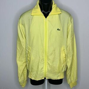 Vintage Izod Lacoste Bomber Jacket L Yellow
